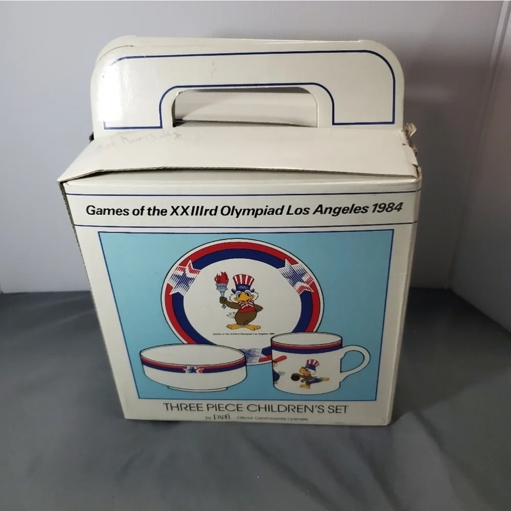 1984 Los Angeles Olympics Children's Set by Pfaltzgraff - Multicolor